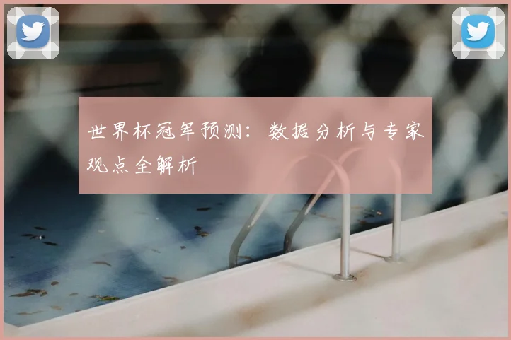 世界杯冠军预测：数据分析与专家观点全解析